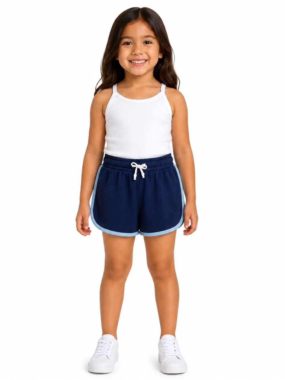 Cat & Jack Girls Skort Built-In Bike Shorts Blue Size S 6/7 NWT Drawstring